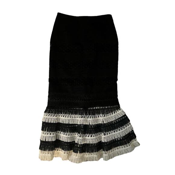 Jonathan Simkhai Macramé Skirt - Size 8 - Picture 1 of 4